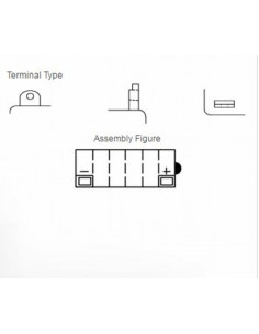 Batterie YUASA conventionnelle sans pack acide - 12N5-3B 2