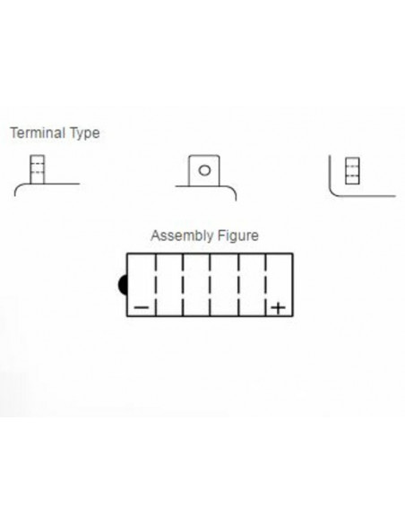 Batterie YUASA conventionnelle sans pack acide - 51913