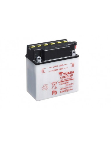 Batterie YUASA conventionnelle sans pack acide - 12N7D-3B