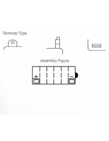 Batterie YUASA conventionnelle sans pack acide - 12N9-4B-1