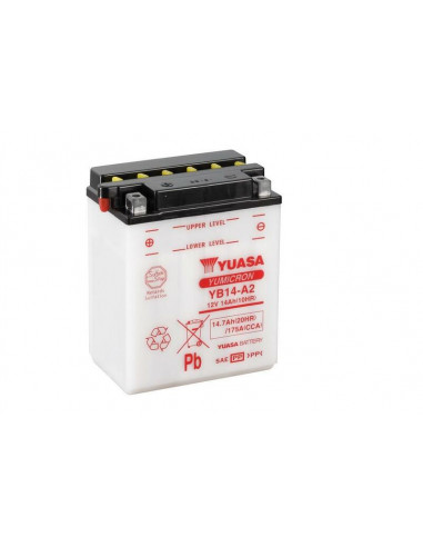 Batterie YUASA conventionnelle sans pack acide - YB14-A2