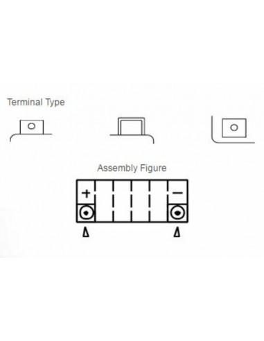 Batterie YUASA Sans entretien avec pack acide - YT12B-BS
