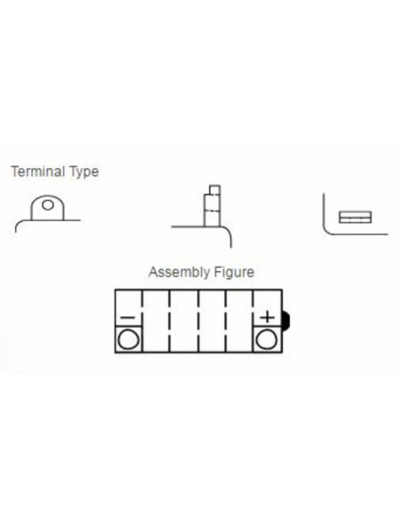 Batterie YUASA conventionnelle sans pack acide - YB9L-B