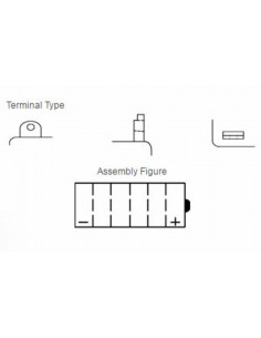 Batterie YUASA conventionnelle sans pack acide - YB3L-B 2