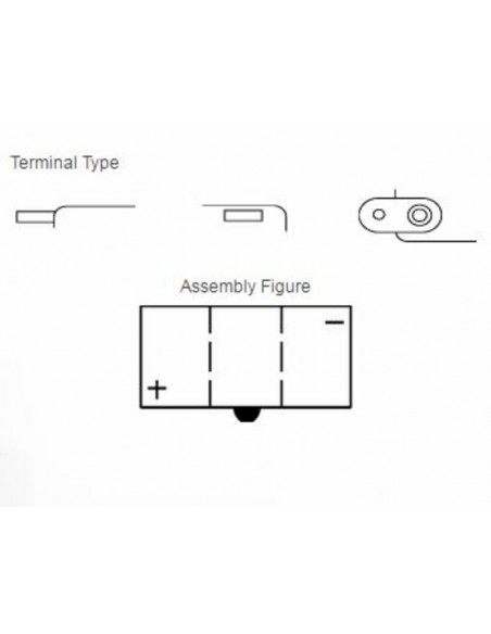 Batterie YUASA conventionnelle sans pack acide - 6N12A-2C/B54-6