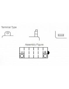 Batterie YUASA conventionnelle sans pack acide - YB10L-BP 2