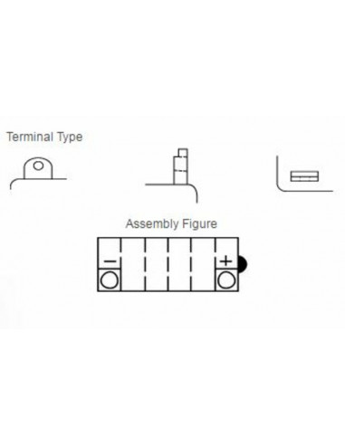 Batterie YUASA conventionnelle sans pack acide - YB10L-BP