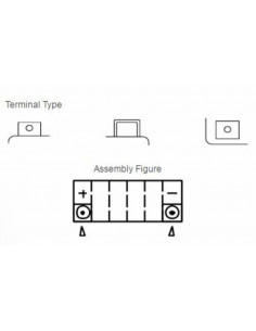 Batterie YUASA Sans entretien avec pack acide - YT14B-BS 2