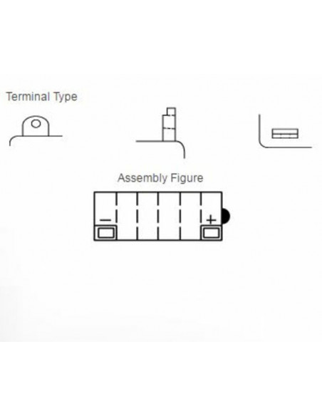 Batterie YUASA conventionnelle sans pack acide - 12N5.5A-3B