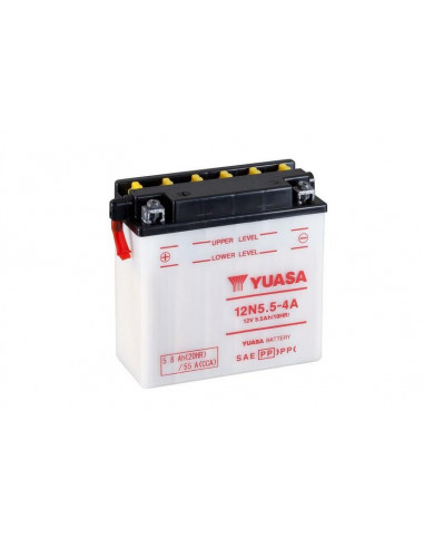 Batterie YUASA conventionnelle sans pack acide - 12N5.5-4A