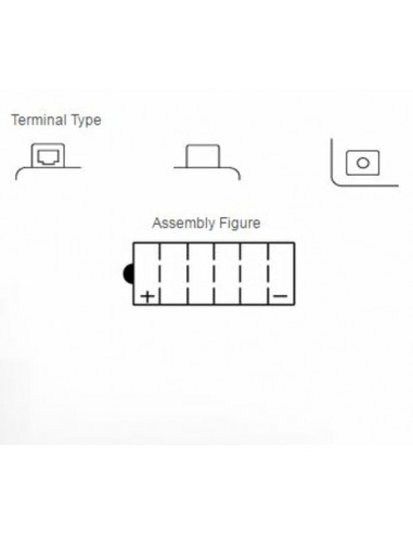 Batterie YUASA conventionnelle sans pack acide - 12N5.5-4A