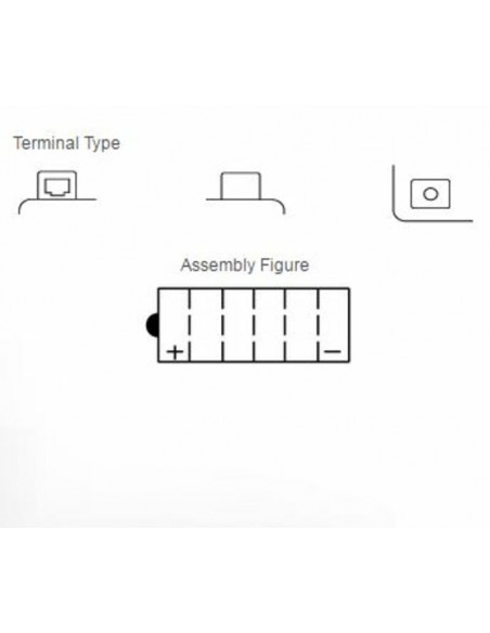 Batterie YUASA conventionnelle sans pack acide - 12N5.5-4A