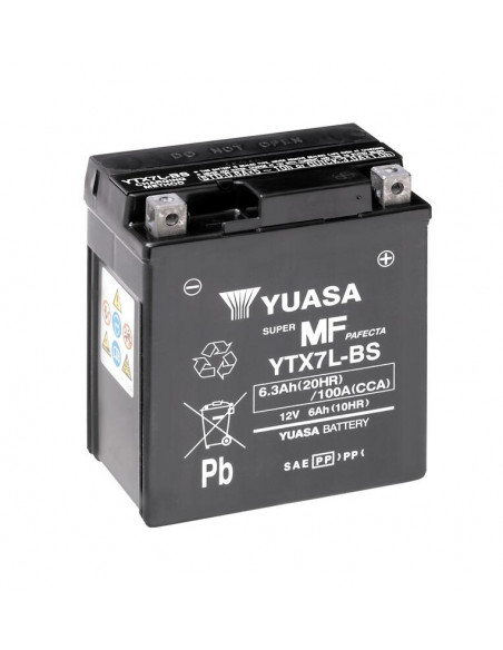 Batterie YUASA Sans entretien avec pack acide - YTX7L-BS