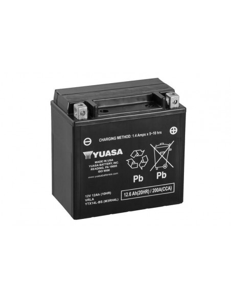 Batterie YUASA Sans entretien avec pack acide - YTX14L-BS
