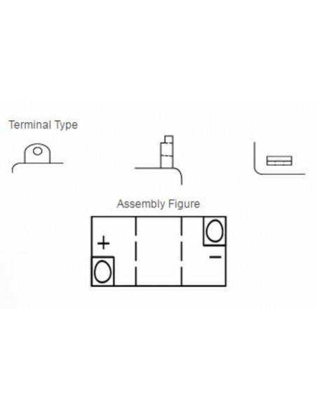 Batterie YUASA conventionnelle sans pack acide - B49-6