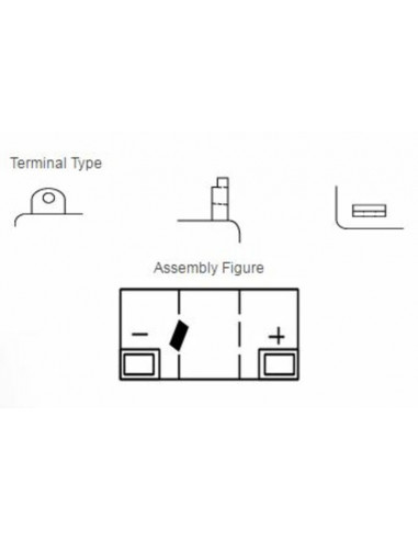 Batterie YUASA conventionnelle sans pack acide - 6N6-3B