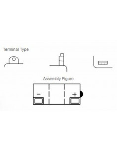 Batterie YUASA conventionnelle sans pack acide - 6N6-3B-1 2