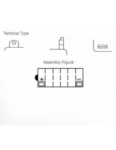 Batterie YUASA conventionnelle sans pack acide - 12N12A-4A-1