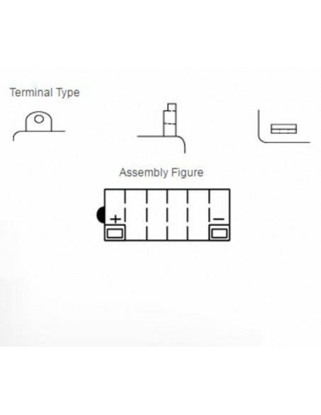 Batterie YUASA conventionnelle sans pack acide - 12N12A-4A-1
