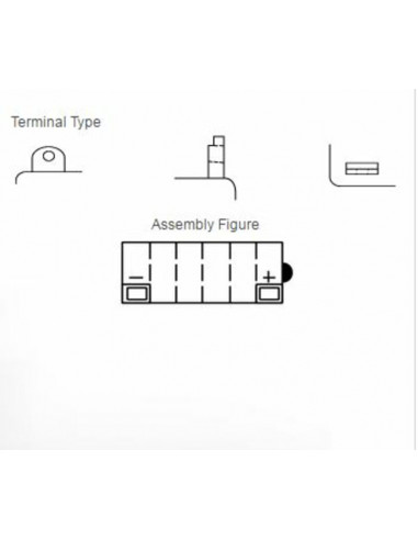 Batterie YUASA conventionnelle sans pack acide - 12N5.5-3B