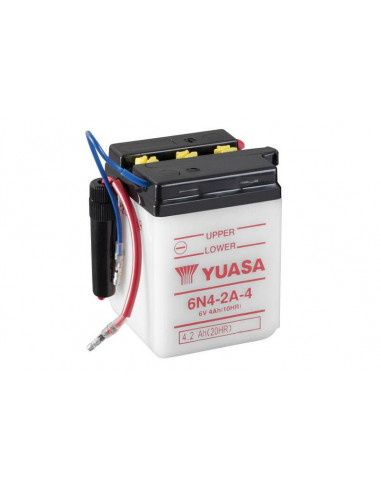 Batterie YUASA conventionnelle sans pack acide - 6N4-2A-4