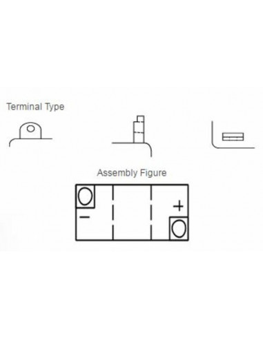 Batterie YUASA conventionnelle sans pack acide - B38-6A