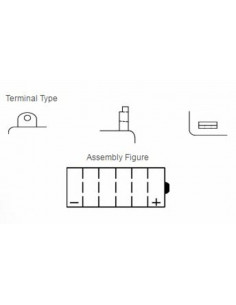 Batterie YUASA conventionnelle sans pack acide - YB7L-B 2