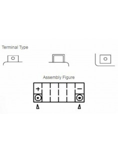 Batterie YUASA Sans entretien avec pack acide - YT12A-BS 2