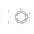 Kit chaine AFAM acier SUZUKI RGV 250 K,L pas 520 1989 à 1990