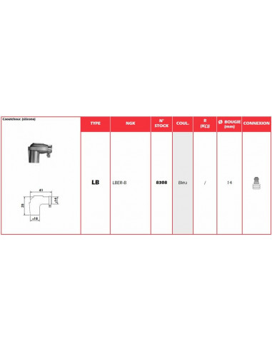 Anti-parasite NGK Bleu - LBER-B