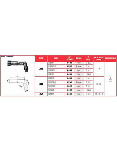Anti-parasite NGK - XB01F