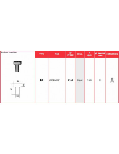 Anti-parasite NGK Rouge - LB05EMH-R