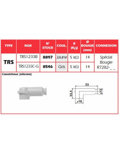 Anti-parasite NGK Jaune - TRS1233B 2